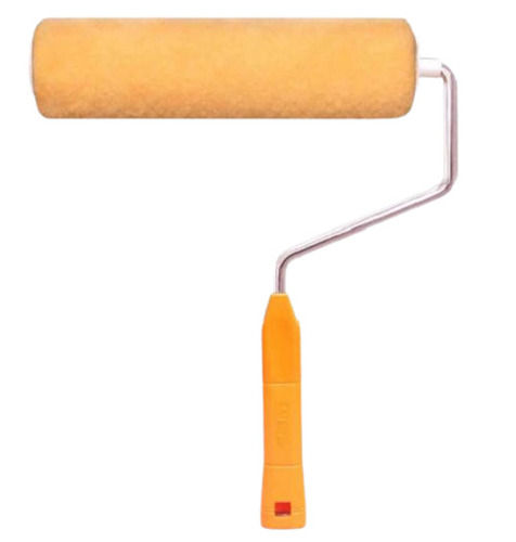 Orange 12 Inches Long Handle Stainless Steel And Plastic Painting Roller Brush