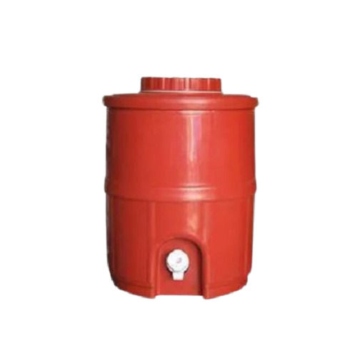 Red 15 Litre Storage 1.0 Kilograms Round Hdpe Plastic Water Campers