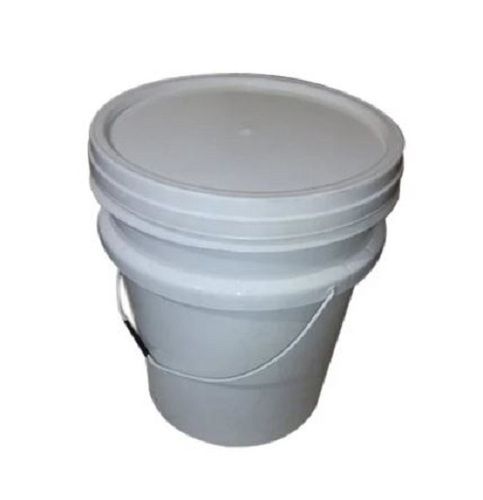 White 15 Litre Storage 600 Grams Round Hdpe Bucket With Cap