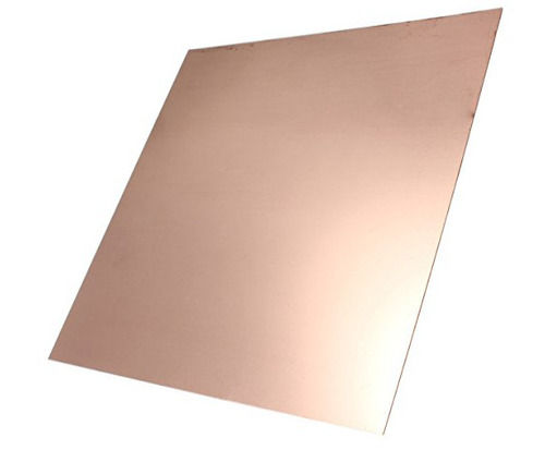 50 X 50 Mm 1 Mm Thickness Square Copper Sheet For Industrial Hardness: 75%