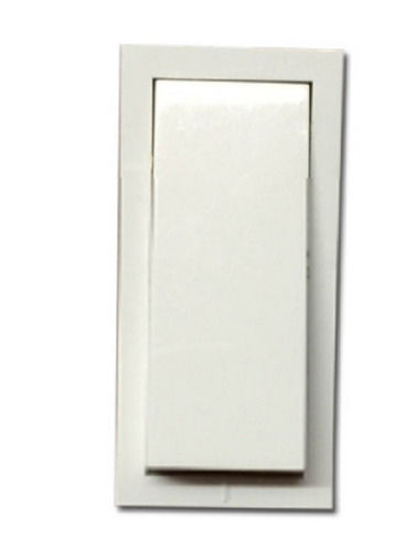 White 6 Ampere Current 240 Volt Plastic Modular Switch