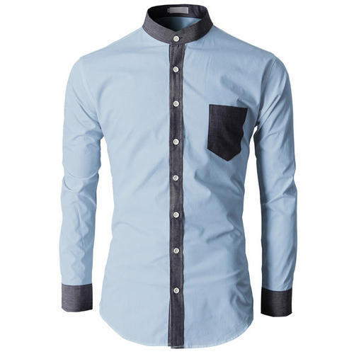 Casual Wear Men Full Sleeve Collar Cotton Shirt