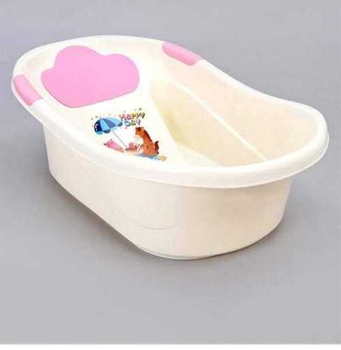 Crack Proof Rectangular Shape Plastic Bath Tub For Baby Use