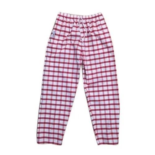 Daily Wear Regular Fit Elastic Closure Cotton Checked Lower For Men