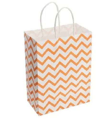 Multicolor Flexiloop Handle Printed Paper Carry Bag For Gift 