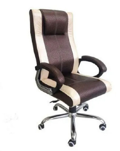 Plain Leather Color Coted Machine Made Office Chair