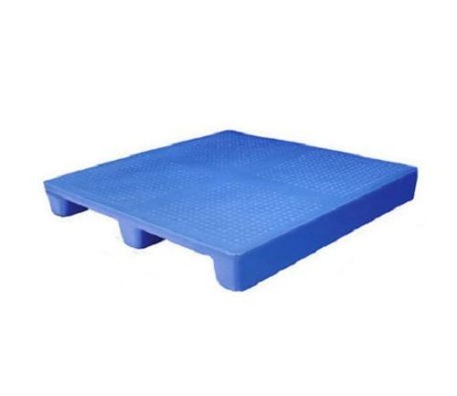 Blue Rectangular Plain 4 Way And Double Deck Hdpe Pallet