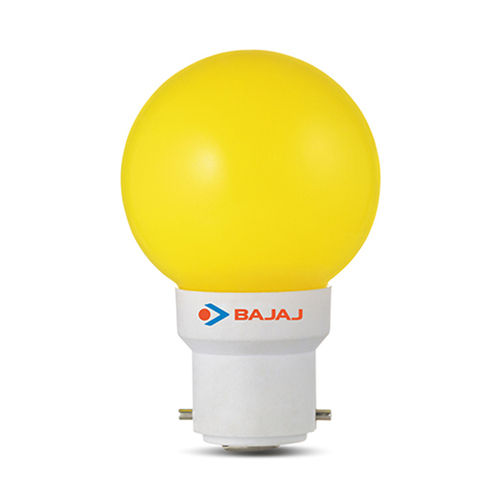 Round Shape Yellow Color Led Bulb For Home And Hotel Size: Different Size