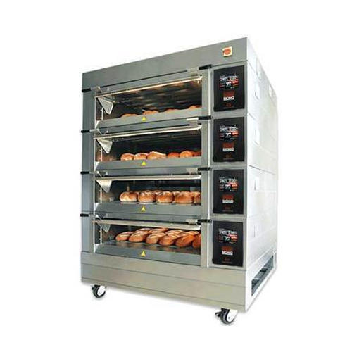 Stainless Steel & Ms Body Semi Automatic Commercial Electric Bakery Oven
