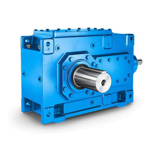 Blue Three Phase Cast Iron Helical Gear Box For Industrial Use