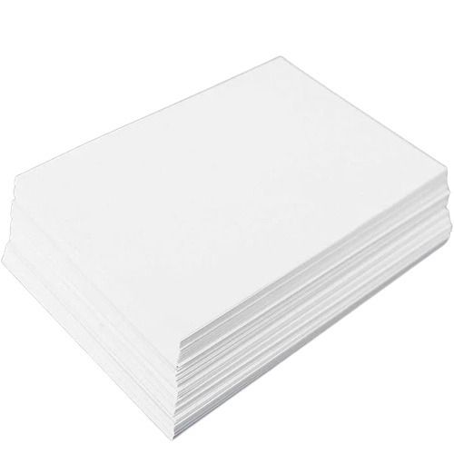 0.5 Mm Thick Rectangular Smooth And Plain A4 White Craft Paper Pulp Material: Wood Pulp