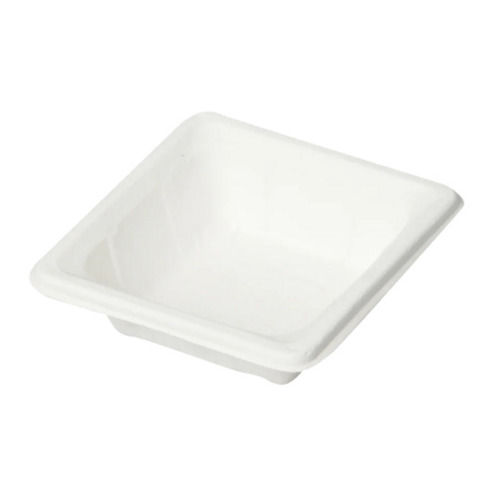 White 10 Inches Oven Safe And Microwave Safe Polylactic Biodegradable Container For Events And Parties