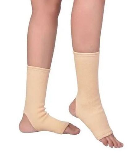 Cream 12X8 Inch Breathable And Adjustable 100% Cotton Ankle Support