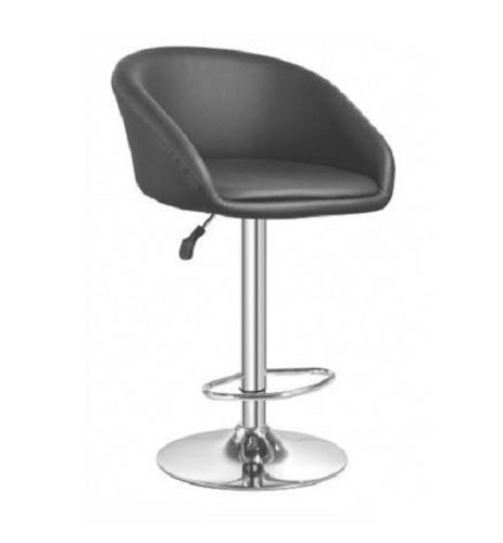 2.5 Feet Sitting Height Leather Stainless Steel Bar Stool