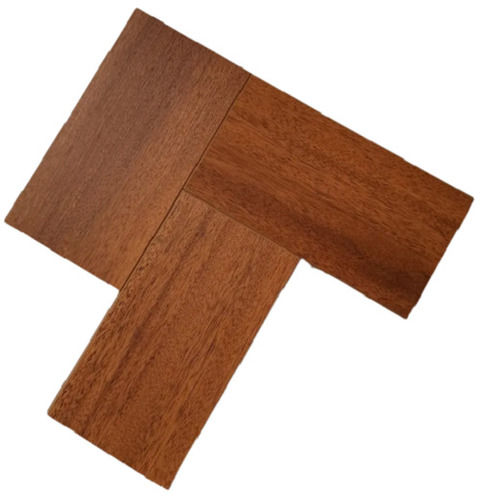 Brown 20 Mm Thick Rectangular Polished Finished Wooden Floor Tile