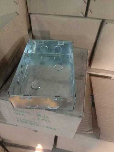 Silver 4 X 8 Inch Stainless Steel Galvanized Modular Electrical Box For Electrical Fitting