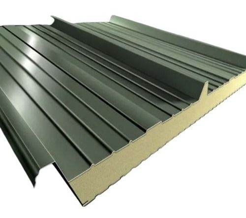 Plain 4Mm Thick 1.75 W/M2K Paint Coated Iron Rectangular Insulated Roofing Panel