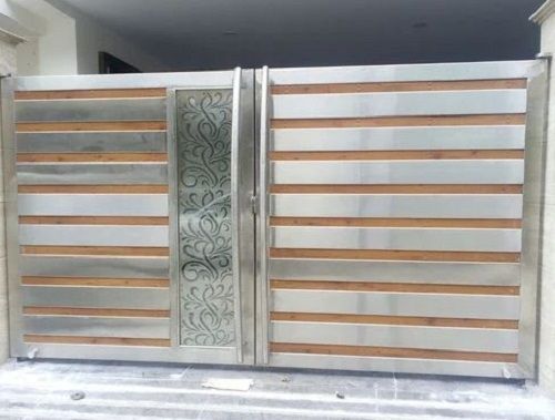 Any Color 5 Feet High Modern Stainless Steel Sliding Main Gate