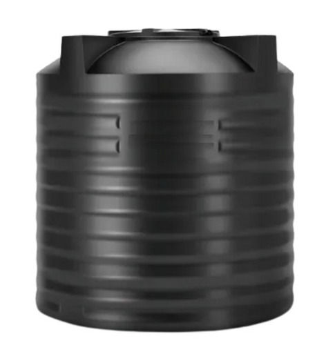 Black 500 Liter And 9 Mm Thick Pvc Plastic Cylindrical Water Storage Tank 