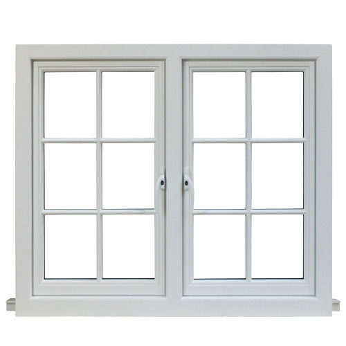 White 5X3.5 Feet Rectangular Color Coated Rust Proof Aluminum Window Frame