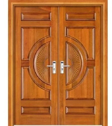 72 Inch X 3.5 Feet Polished Oak Solid Wooden Entrance Door Application: Residential