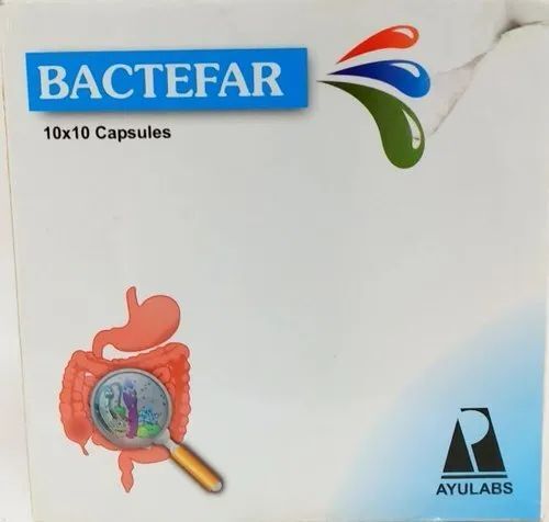 Strong Bactefar 10X10 Capsules, Useful In Irritable Bowel Syndrome