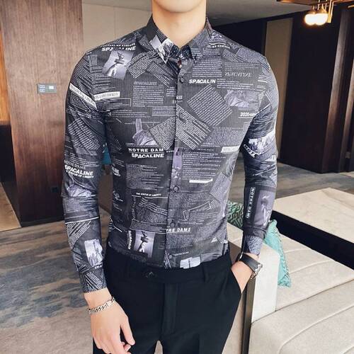 Comfortable And Lightweight Men Full Sleeve Casual Printed Cotton Shirt