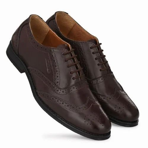 Formal Wear Brown Leather Shoes for Mens, Size 6 - 10