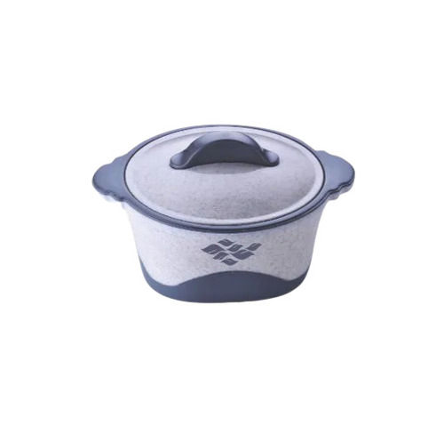 Light Weight Double Handle Stainless Steel And Plastic Thermoware