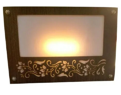 Wooden Rectangular Digital Led Photo Frame For Gifting Purpose