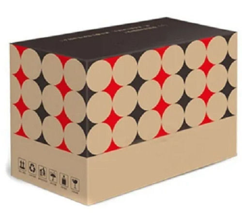 Brown 10 Kg Color Coated Offset Printing Rectangular Printed Carton Box For Food