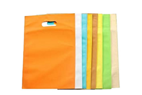 10x14 Inch Patch Handle Non Woven D Cut Fabric Carry Bags 