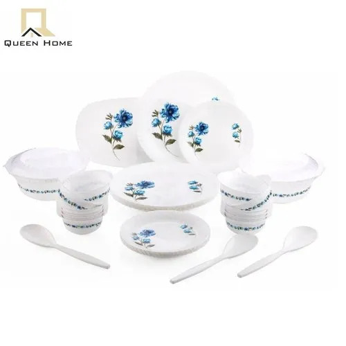 36 Pcs Plastic Printed Dinner Set