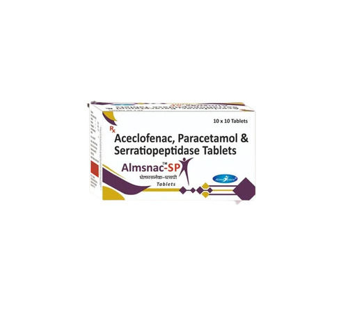 Almasnac-sp Aceclofenac Paracetamol And Serratiopeptidase Tablets