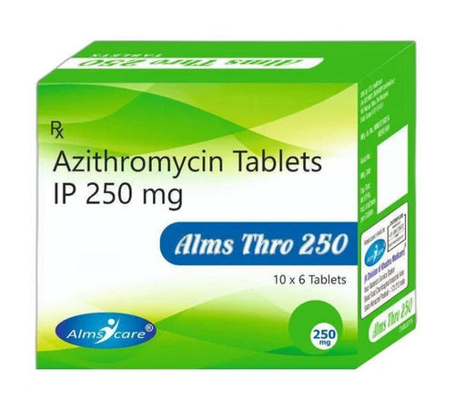 Alms Thro 250 Azithromycin Antibiotic Tablets, 10x6 Blister Pack