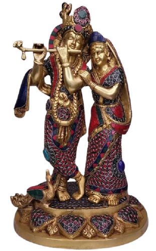 Brass Idol Radha Krishna Statue For Worshiping at 20000.00 INR in