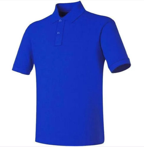 Casual Wear Short Sleeve Plain Nylon Polo Collar T Shirt For Mens