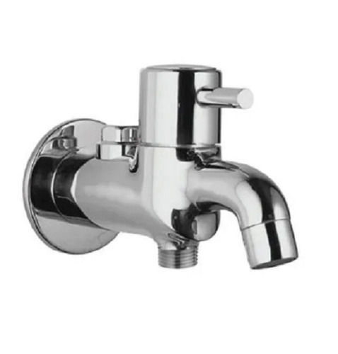 Silver Glossy Finish Stainless Steel 2 Way Bib Cock Tap 