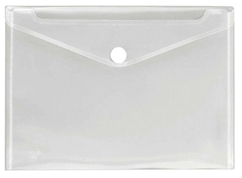 Light Weight Button Closure Rectangular Plastic A4 Size File Folder For Carry Documents Na