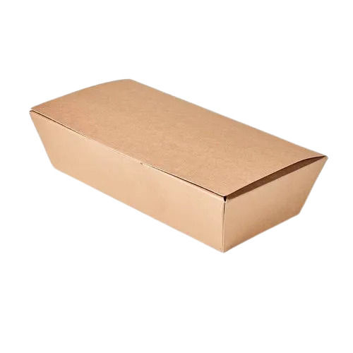 Matte Finished Rectangular Plain Corrugated Paper Food Packaging Box Length: 18.3 Inch (In)