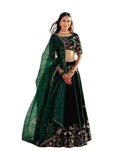 Buy Desirable Dark Green Party Wear Silk Heavy Lehenga Choli | Designer  Lehenga Choli