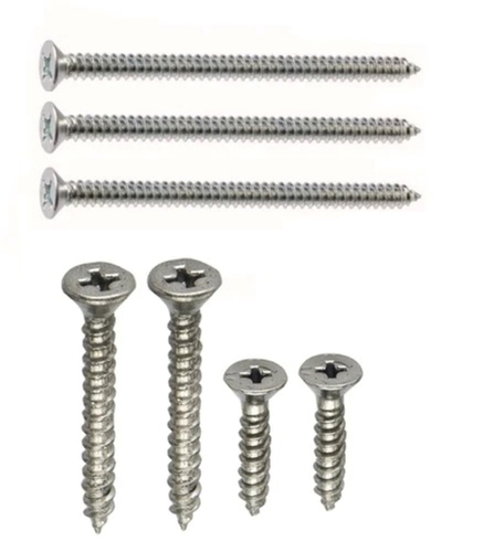 Silver Round Head Polished Surface Standard Industrial Grade Mild Steel Section Thread Screws 