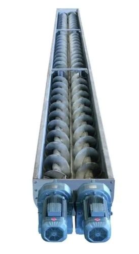 Silver Standard Heat Resistant Mild Steel Vertical Lift Industrial Screw Belt Conveyor 