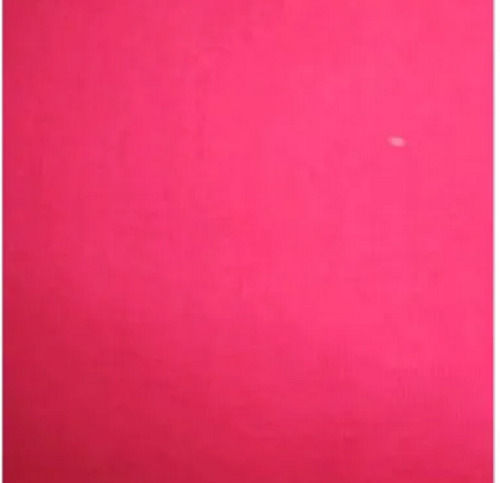 Pink 100 Meter Plain Cotton Fabric For Making Garment