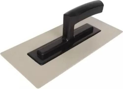 Black And Grey 12X4 Inches 220 Grams Paint Coated Plastic Rectangular Plastering Trowel