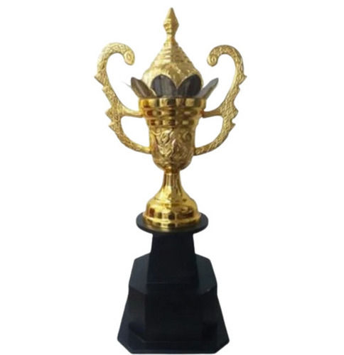 Conical 14 Inches 1.8 Kilograms Casting Acrylic And Metal Sports Trophy With Holder