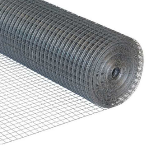 Silver 60 Meter 18 Gauge Square Hole Galvanized Steel Wire Mesh