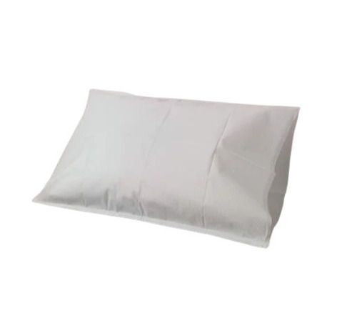 White 61 X 41 Cm Rectangular Plain Cotton Pillow Cover For Hospital