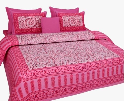 90x108 Inches Washable Woven Printed Woolen Bed Cover With Pillow