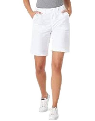 Ladies Plain White Denim Shorts Age Group: 15 - 25